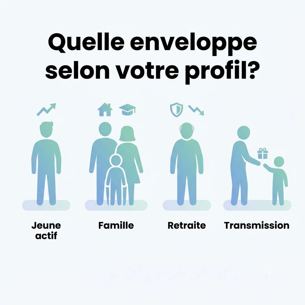 Enveloppe boursière selon profil