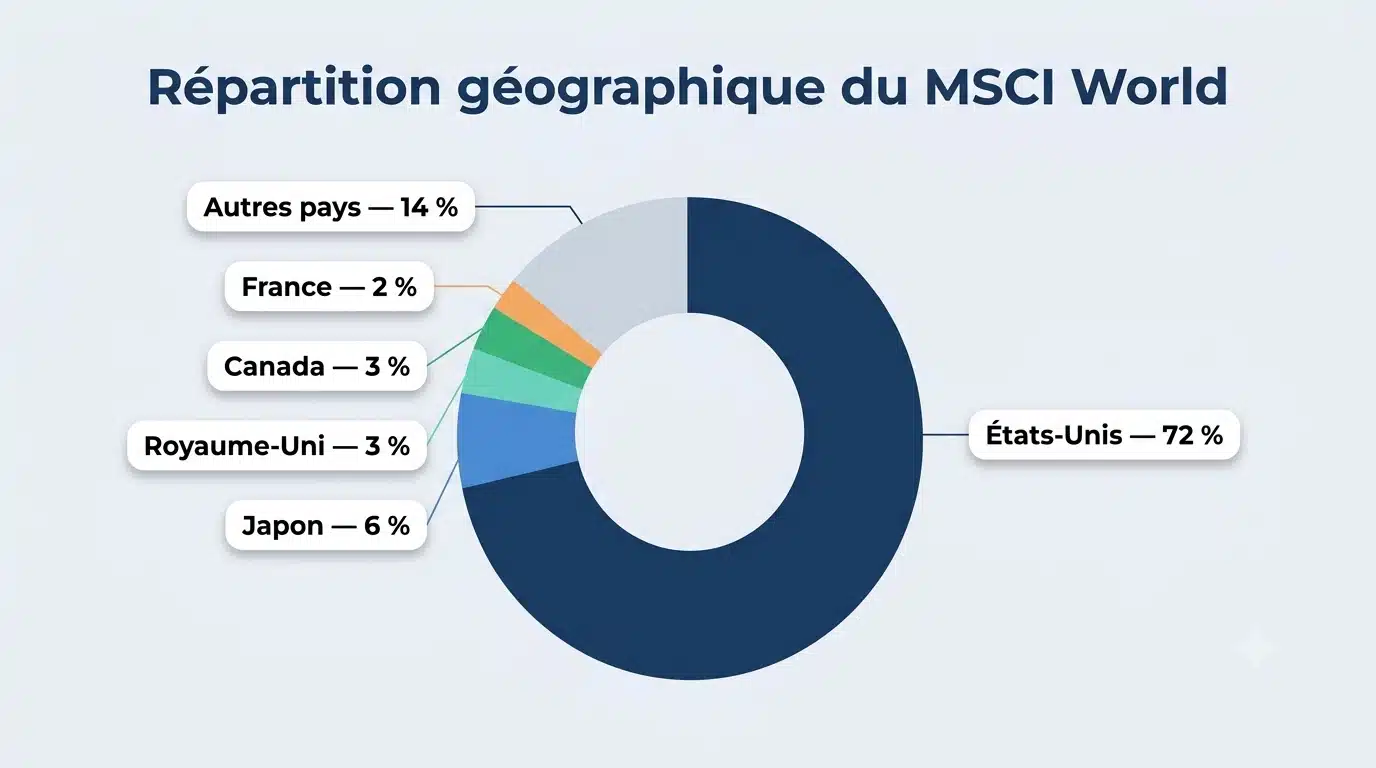 Répartition géographique ETF MSCI World