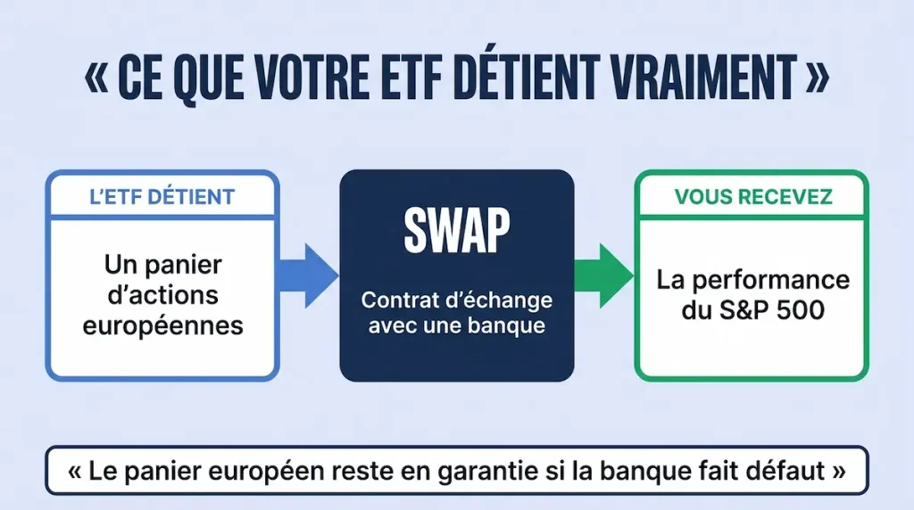 Fonctionnement du swap d'un ETF S&P 500 éligible au PEA